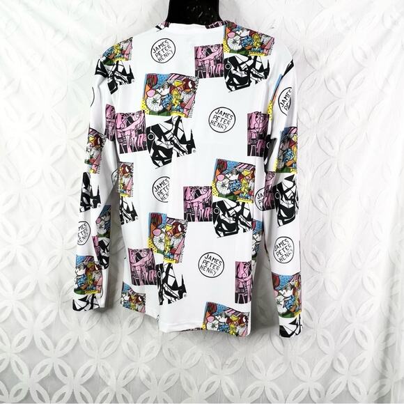 Swimnista x James Peter Henry Good Vibes Rashguard Art Toss Shirt NWT - Picture 5 of 7